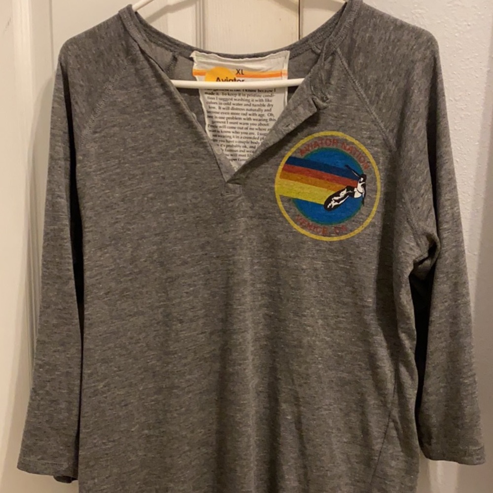 Aviator nation half button up size XL